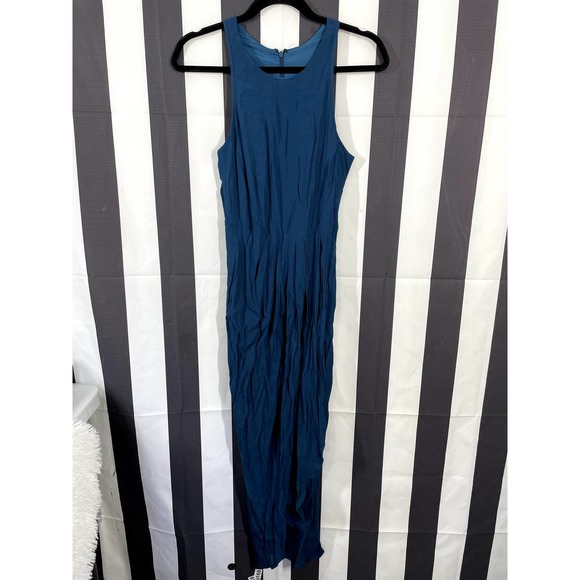 YUMI KIM So Social Tulip-Hem Racerback Midi Dress Dress Ink Size XS - Picture 4 of 11